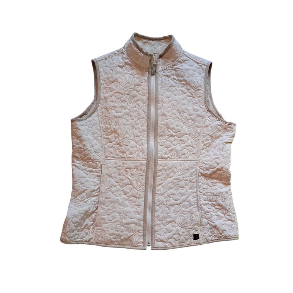 Vintage Woolrich Floral Swirl Stitch Reversible Y2K Comfy Minimalist Vest  Large